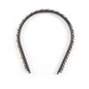 Excellent CHANEL Hair Accessory Black Gold Leather Women B22S Used