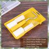 Premium-6Pcs Mini Foam Paint Roller Painting Decorating Kit 2 Inch Small Paint Roller Tray Set For Wall Painting Repair Brush