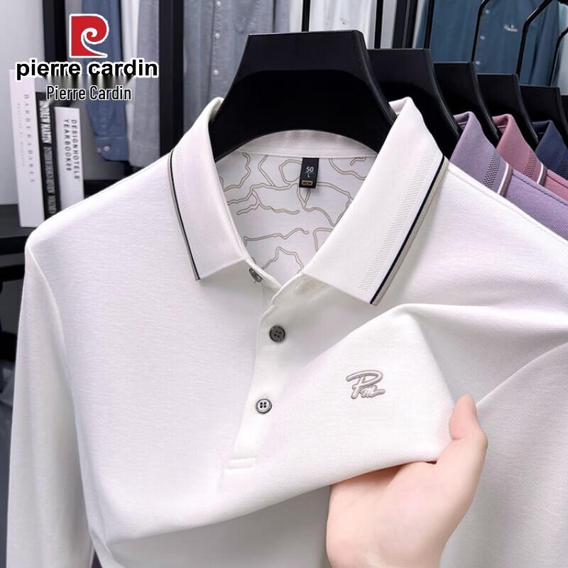 

Pierre Cardin Men s Cotton Long Sleeve Polo T-Shirt M