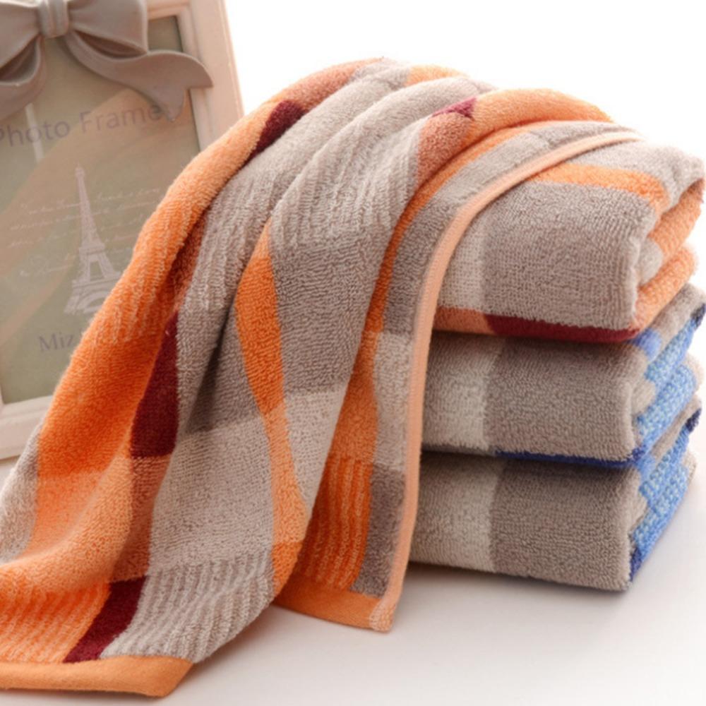 Thickened dark checkered towel pure cotton creative sports towel face towel