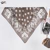 Versatile Paisley Retro Handprint Silk-Style Square Scarf for Women – Fashionable Neckerchief, Souvenir