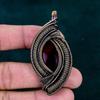 Red Fire Labradorite Pendant Copper Wire Wrapped Jewelry Natural Gemstone Jewelry Birthstone Handmade Stylish Pendant Unique Gift for Father