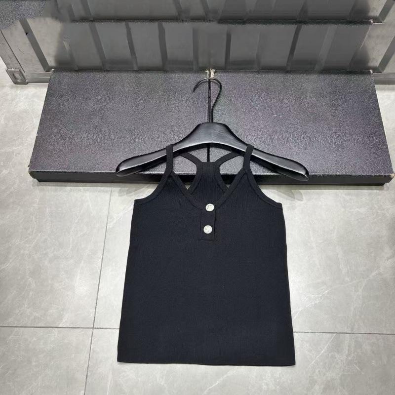 European Style Slim Fit Solid Color Knit Camisole - Spring 2026