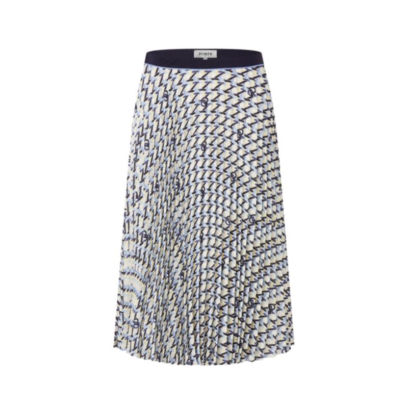 PORTS Women's Autumn Printed Pleated Skirt