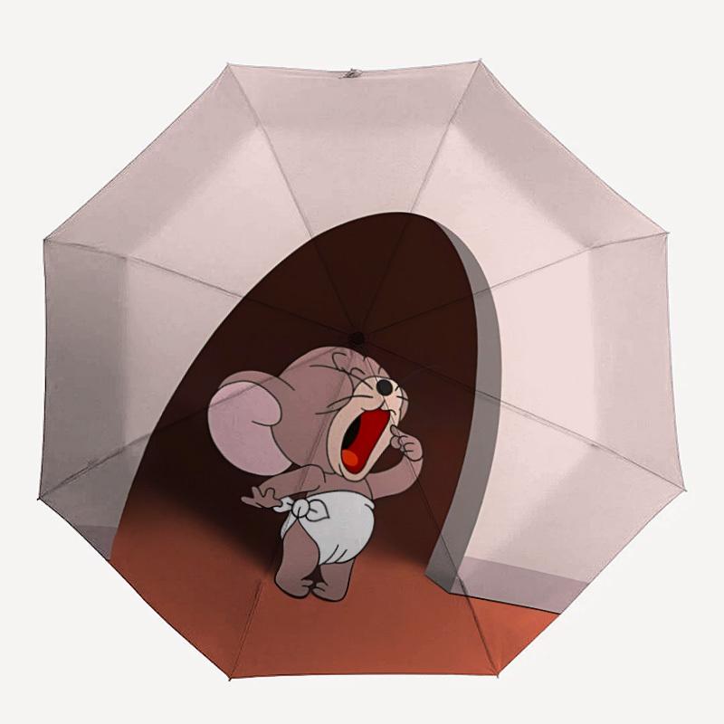 

1pc Tom And Jerry Automatic Umbrella 8-Bone Design Compact Gear for Outdoor Travel, Perfect Helloween Chrismas Gift for Friends or Family yy250829162