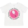 Inktastic I Love Tennis Pink Toddler T-Shirt Sports Heart Cute Girls Kid