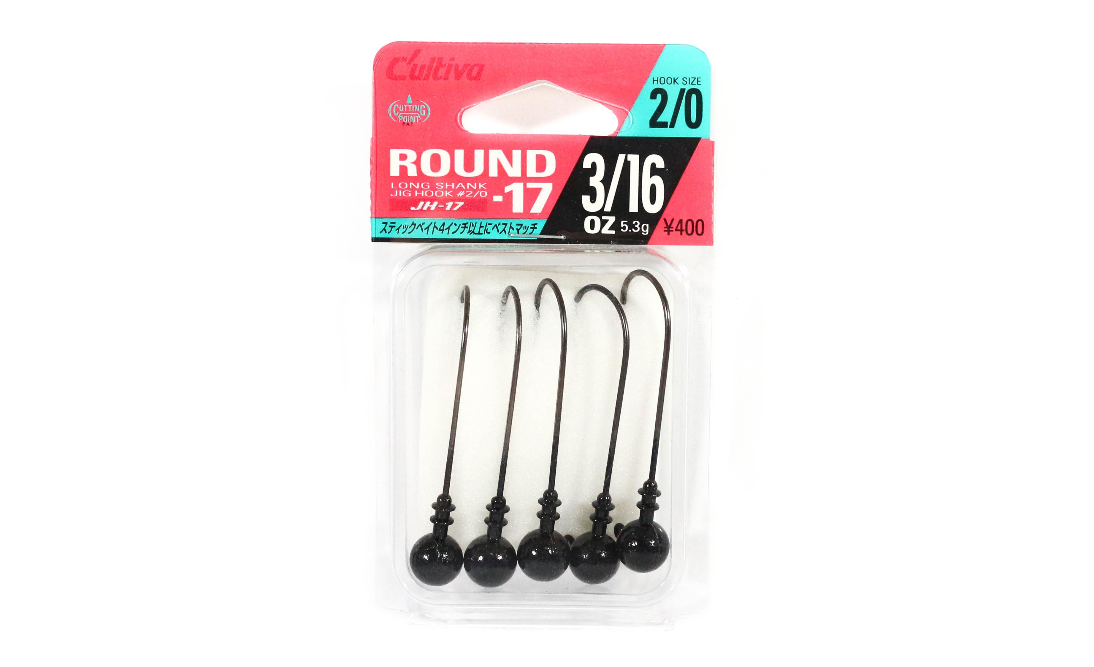 

Owner JH-17 Jig Head Round Long Shank 3/16 oz Size 2/0 (5645)