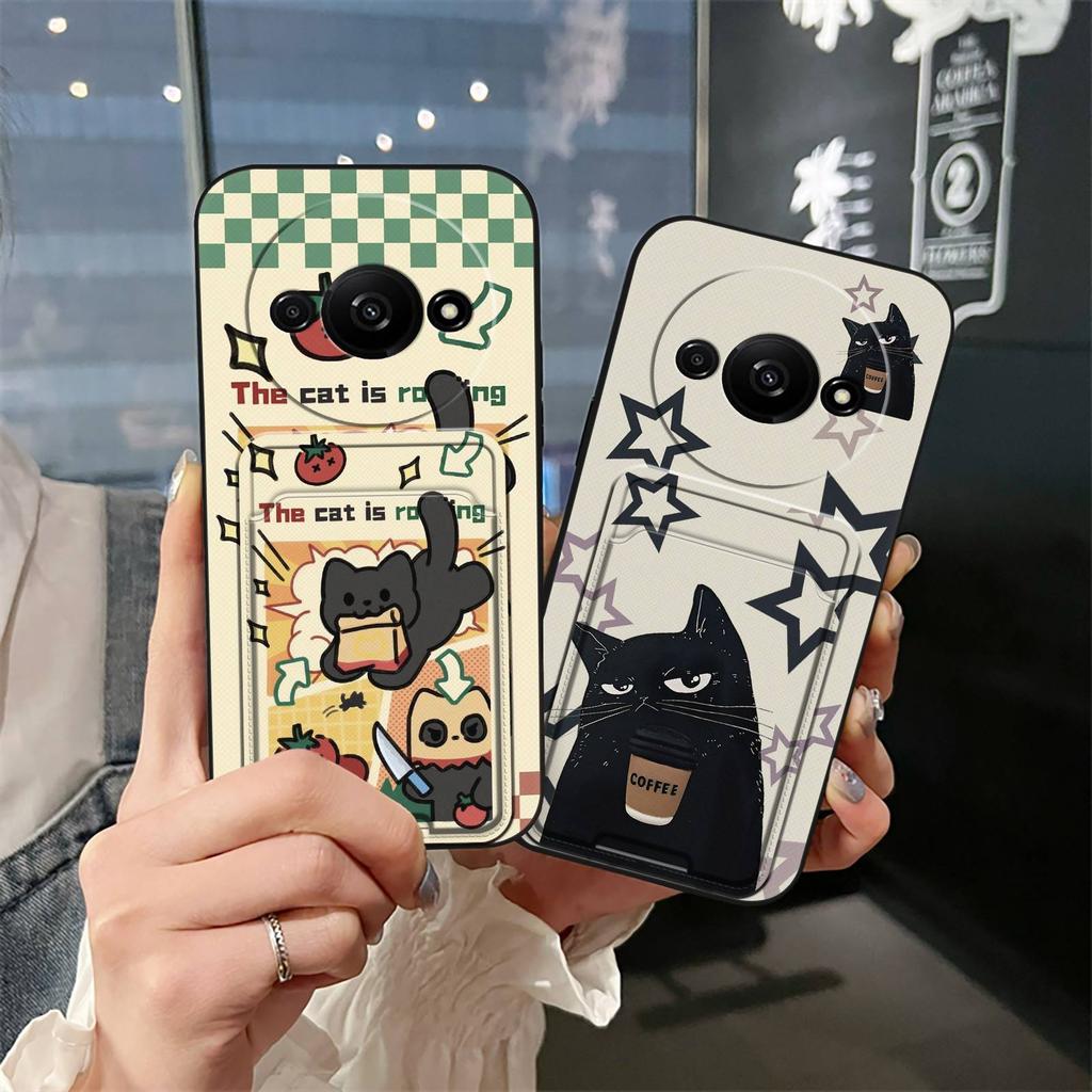 Card sleeve Full wrap Phone Case For Redmi A3 4G/A3X/Xiaomi POCO C61 4G Cover protective Anti-knock Back Cover TPU Cute
