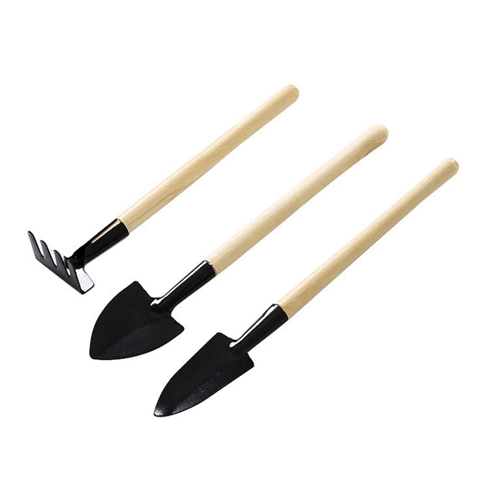 

Удобный набор из 3 садовых инструментов, включая мини-лопату, совок и грабли для ухода за растениями в помещении и на открытом воздухе, а также для балконных садов A