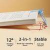 Transparent Dual-Head Clip Non-slip Adjustable Fixed Clip Book Page Holder  Back-To-School