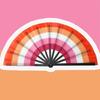 Portable Rainbows Folding Fans Colourful Fans Hand Fans Small Foldable Hand Fan
