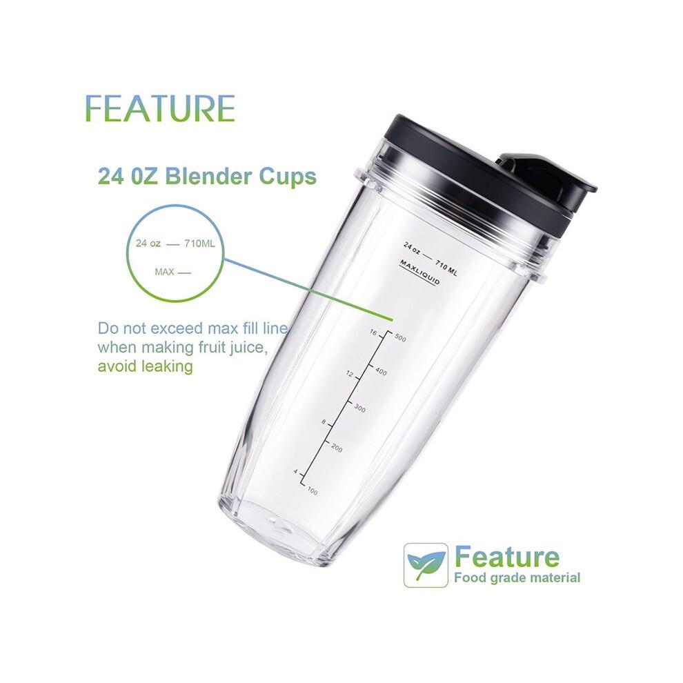 710 ml replacement jugs for blenders BN401, BL450, BL456, BL480, BN751, BN801, SS101, SS151 – pack of 3 with lids