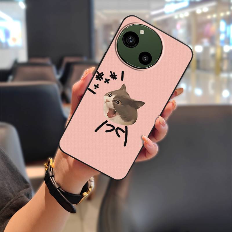 Couple Anti-dust Phone Case For Sharp Aquos R9/SH-51E Anti-knock Silicone Protective Durable Dirt-resistant TPU Graffiti