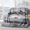 Harley-davidson Motorcycles Personalized Text Blanket Multi-purpose Personalized Blanket Warmthful Decor for Sofa Seaside Bedding Chair