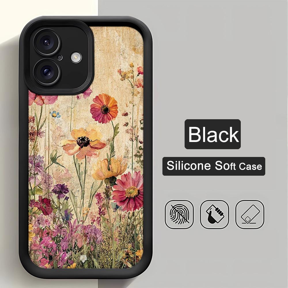 Sunflower Phone Case For IPhone 17 Air 16 15 14 13 12 11 Pro Max Shockproof Silicone Cover For IPhone 16 15 14 Plus Case Cover