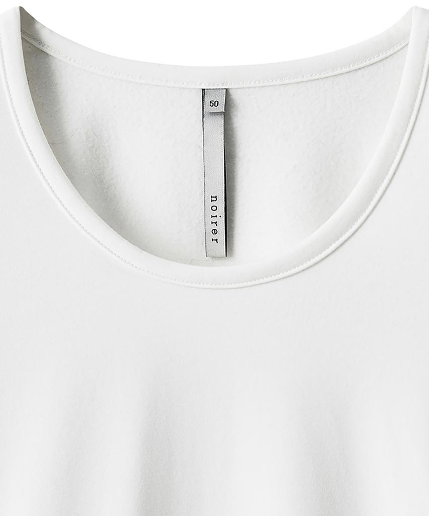 NOIRER Brushed U-Neck T-Shirt (White)