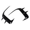 Front Bumper Spoiler Fog Light Trim Gloss Black Sporty Decorative Auto Front Air Vent Splitters for