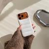 Jednobarevná kožená péřová bunda Pouzdro na telefon proti pádu pro iPhone 14/13/Apple 17/16/15 Pro Max
