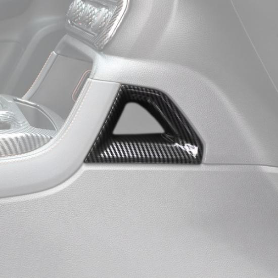 For Ford Ranger -2025 ABS Carbon Car Console Gear Shift Both Side Cover Trim