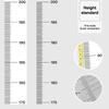 Cartoon Height Measurement Wall Sticker Accurate Clear Scale Up To 200Cm Removable Perfect For Kids Bedroom Nursery Home Decor