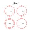 1 Set Various Styles Valentines Day Love Acrylic Keychain Blank Ornaments Novel Small Gift Cute Heart Keychain Sheets