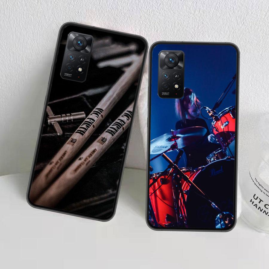Drum Drummer Music Dj Phone Case For Redmi 13C 14C Note 13 14 Pro 5G Plus 12 12C 10 10A 10C 9 9A 9C 9T 8 8A K70 Pro Xiaomi Cover