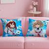 Watashio Tabetai Hito De Nashi Cushion Cover Comfortable Reversible Pillow Cover Ideal For Car Sofa Bedroom & Beyond