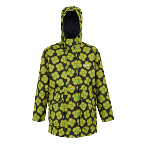 Regatta Orla Kiely Swing Spinning Flower Wasserdichte Jacke für Kinder