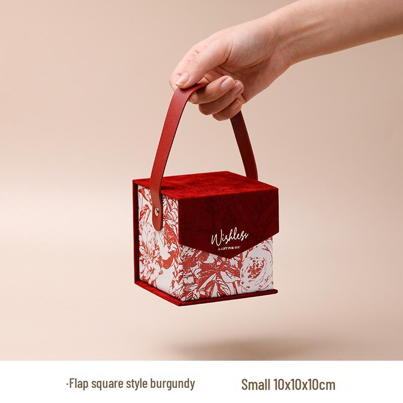 Velvet Handheld Wedding Gift Box for Bridesmaids