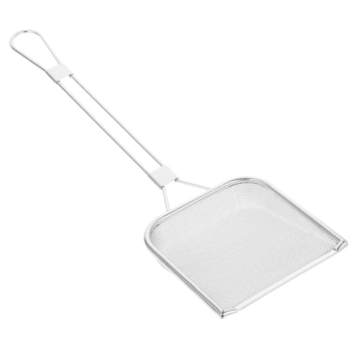 

HOLIDYOYO Mesh Skimmer Fryer Skimmer, Fine Mesh Oil and Fat Skimmer, Colander, Spoon, Frying Ladle, Stainless Steel, Fried Food, Cooking Skimmer, Scoo