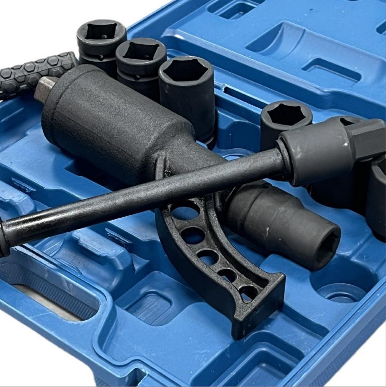 Heavy-Duty Labor-Saving Tire Wrench for Trucks, Torque Multiplier Wheel Nut Remover Tool with 8 Sockets for Car & Truck Tire Disassembly