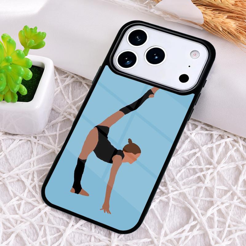 Gymnastics Oil Painting Phone Case for iPhone 17 Air 16 15 11 12 14 13 Pro Max Shockproof Cover