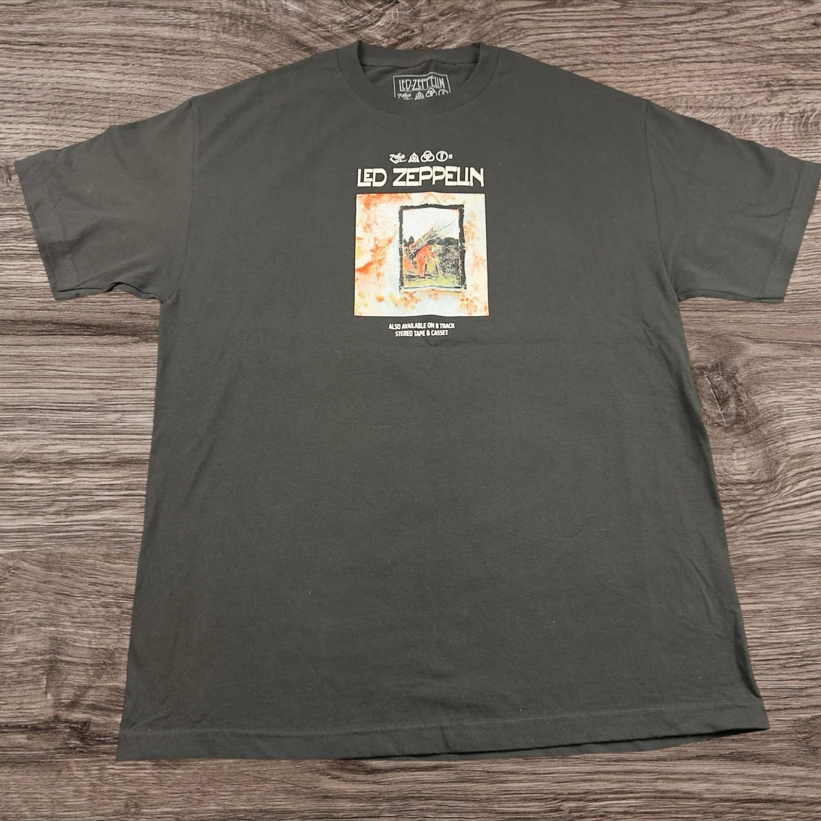 Led Zeppelin IV Album Cover / Retro Graphic Adult Size X-Large Unisex T-Shirt S