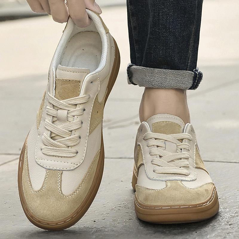 Fashion Men's Genuine Leather Sneakers Casual Fashion Walking Shoes Comfortable Skate Shoes for Men High Quality Male Vulcanize Shoes