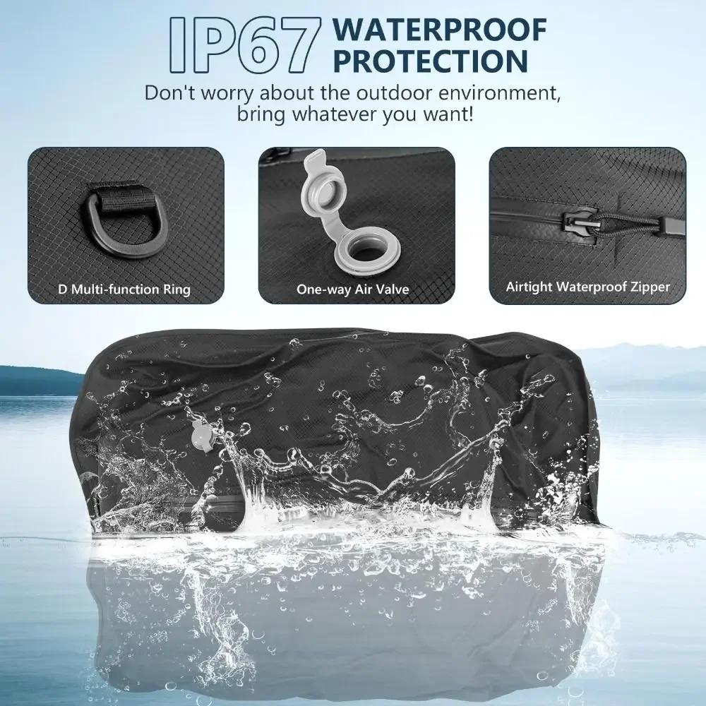 Reusable Vacuum Bags for Travel Waterproof Space Saver Vacuum Compression Bag Dustproof Luggage Vacuum Storage Bag Suitcase