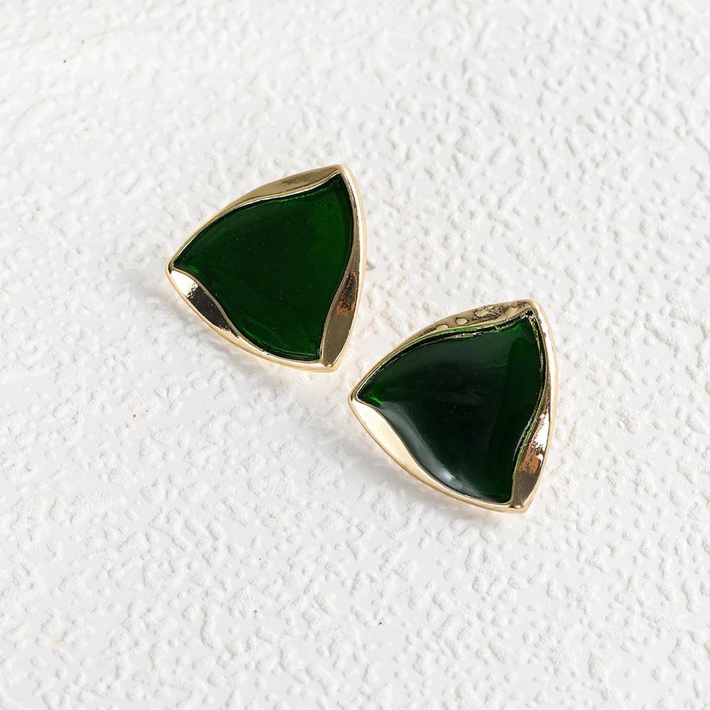 Creative Trendy Triangle Alloy Earrings Chic Simple Design For Occasions All