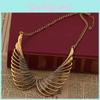 Fashionable Retro Angel Wing Pendant Women Metal Necklace For Travel