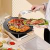 Cast iron skillet with handle - great for everyday cooking of pancakes, eggs, steaks, etc. - durable and easy to turn over
