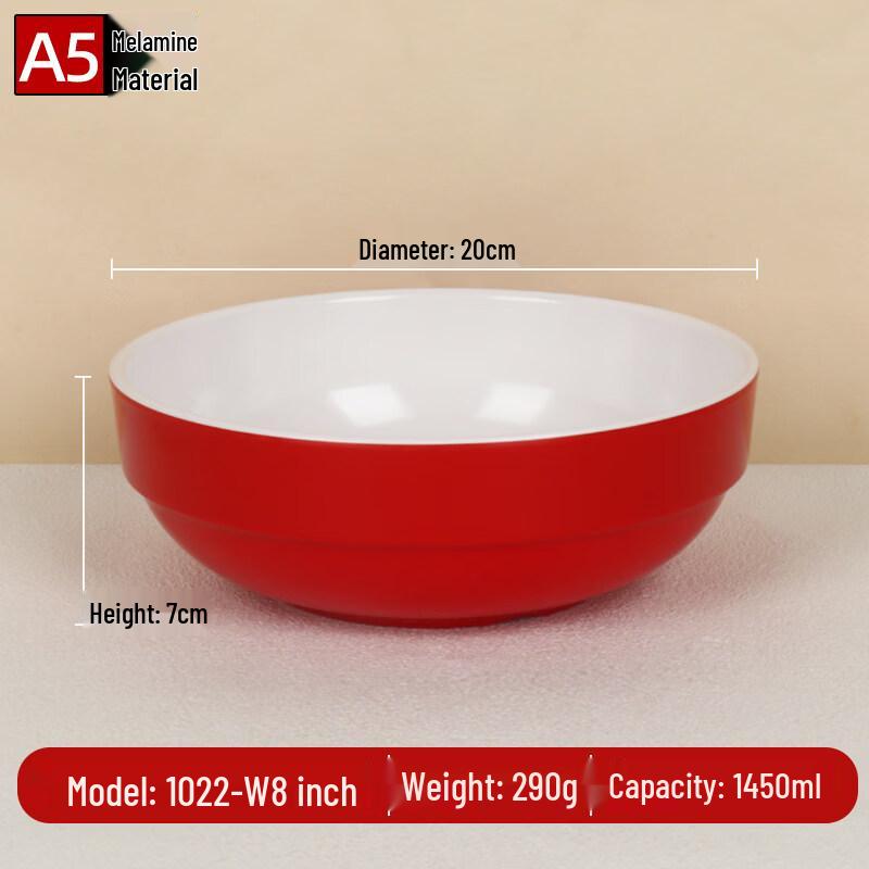 Sweet Elegant A5 Melamine Korean Style Soup Bowl