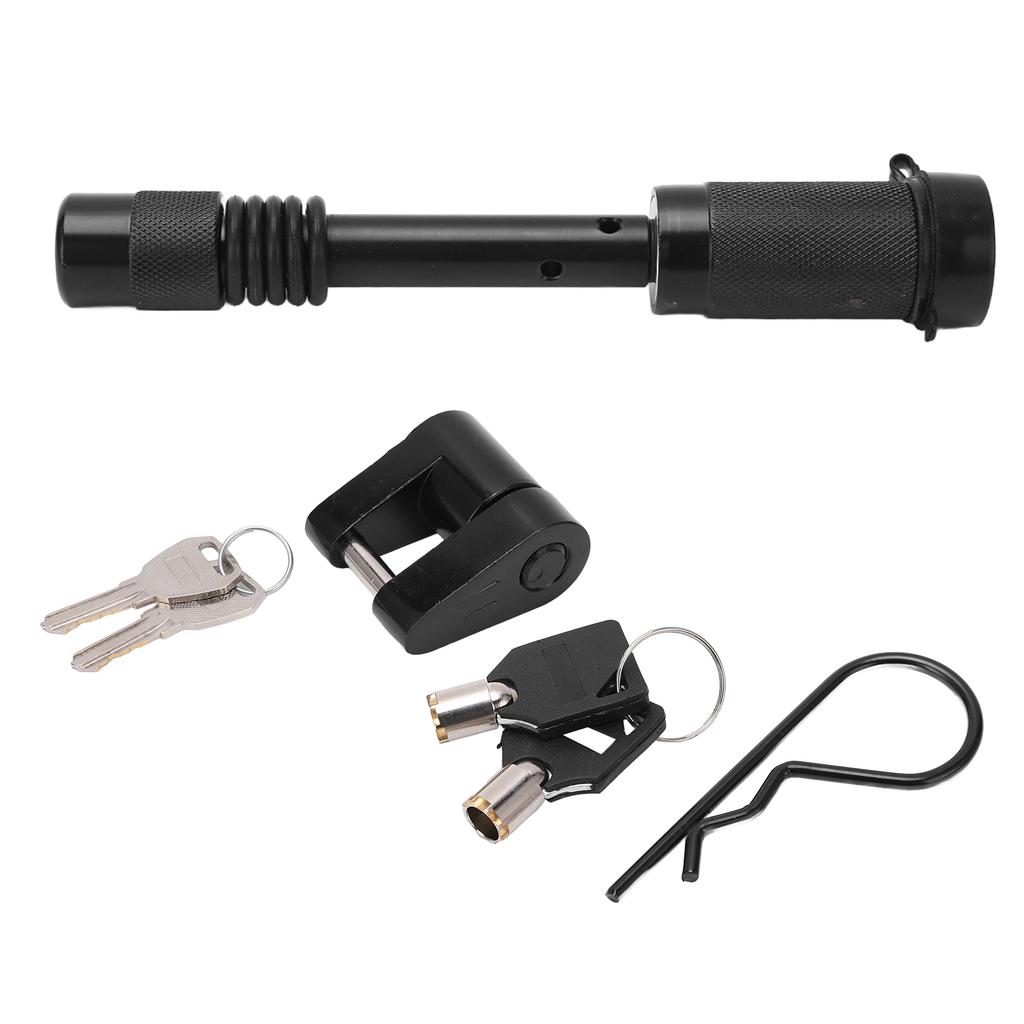Trailer Hitch Lock with 1 4in Coupler Lock Zinc Alloy Antitheft for RV Truck Construction Vehicle Camper