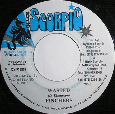 7-Zoll Schallplatten KNEIFZANGEN - Wasted NONE Black Scorpio 2001 Jamaika Reggae, Ska & Dub Gebraucht