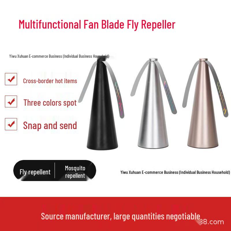 Multifunctional Outdoor Fly & Mosquito Repellent Fan with Automatic Catcher