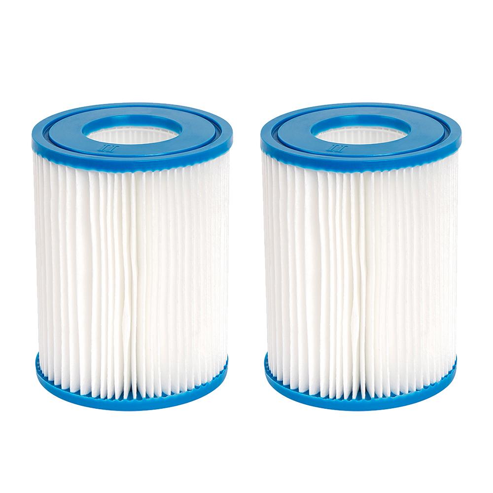 Type II Swimming Pool Filter Cartridge For Bestway 58094, Bestway 58383 58386 530/800 GPH Cartridge Filter Pump Lay-Z-Spa