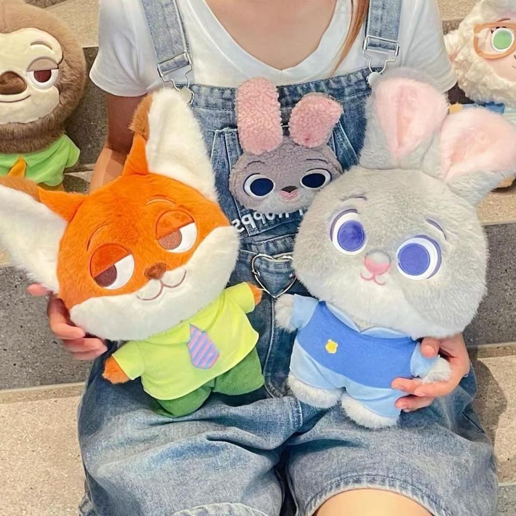 Cartoon Q Version Fox Nick Doll Judy Doll Crazy Animal Fox Plush Toy Birthday Gift For Girlfriends