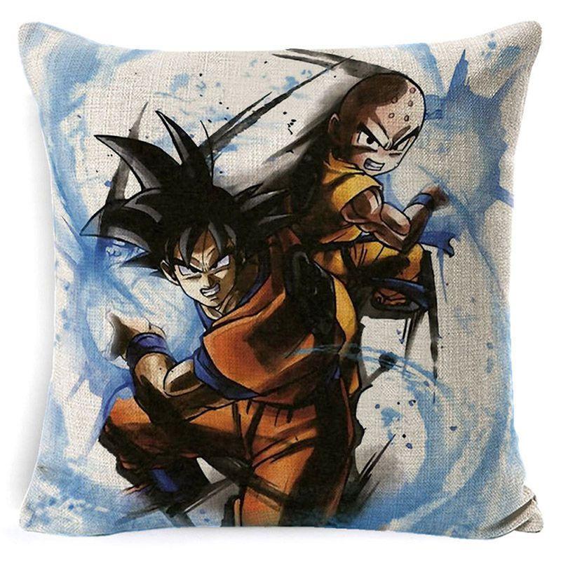 Dragon Ball Kissenbezug Atemberaubender Cartoon Quadratischer Kissenbezug Für Stilvolles Sofa Heimdekor