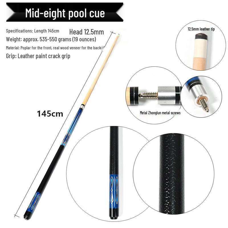 Taco de Sinuca Jingyu Estilo Americano Duas Peças