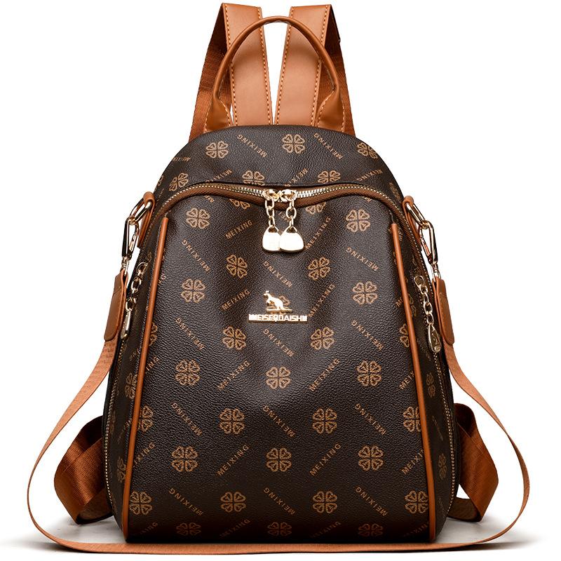 Moderní tištěný batoh pro ženy Nový módní ležérní cestovní batoh Multifunkční batoh