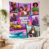 Grand Theft Auto Handwoven Tapestry Handmade Look Suitable for Reading Corner Balcony Living Room Year-Round Hand Painted Style Gift for New Home