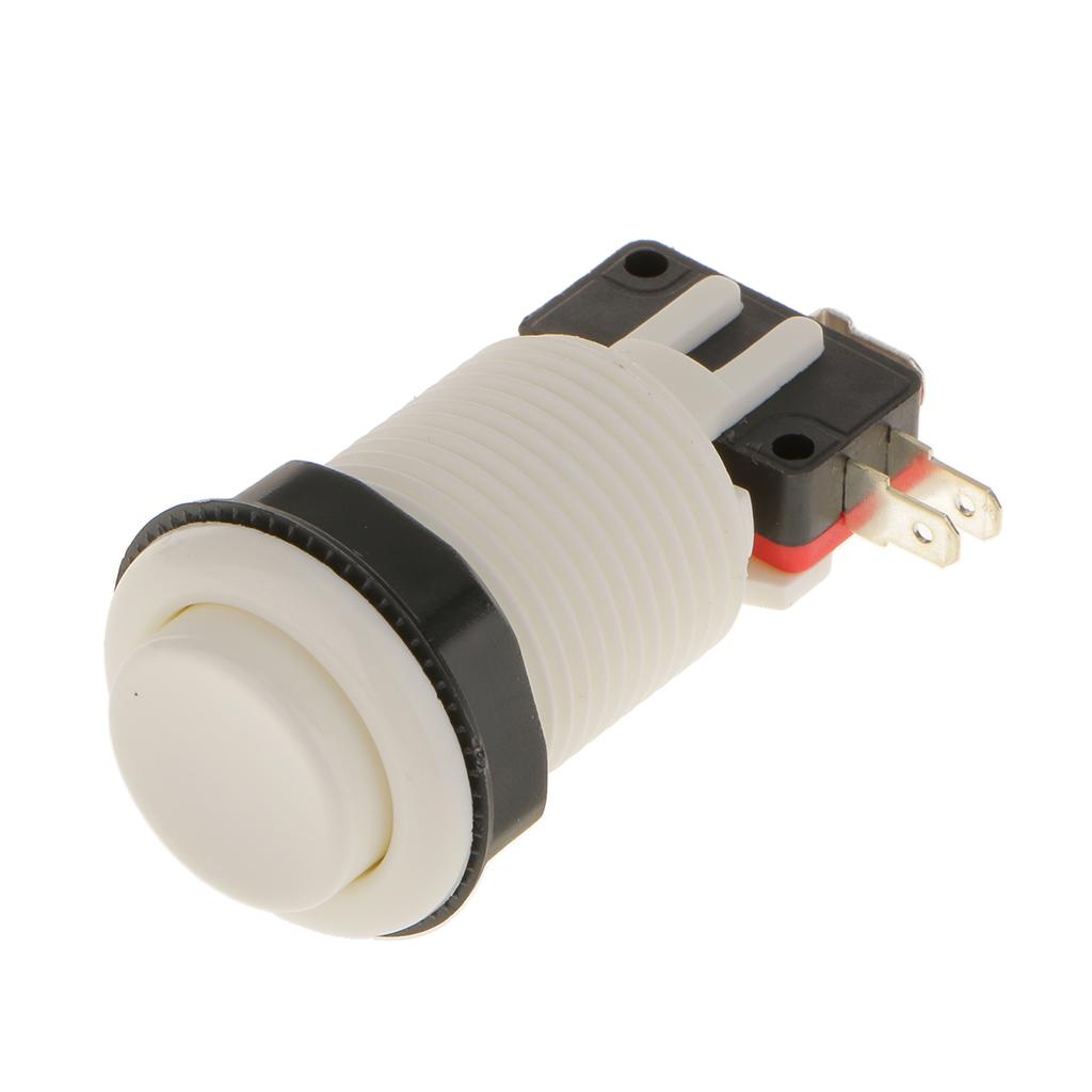 Long Length Arcade Game Push Button For Multicade Jamma White