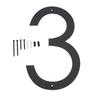 16 Inch Large Modern House Number Big Metal Floating Home Address Number for Outside Outdoor